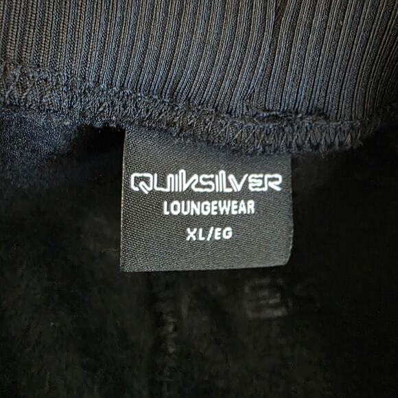 Quiksilver Men's embossed logo loungewear pants black sz XL - Picture 3 of 3